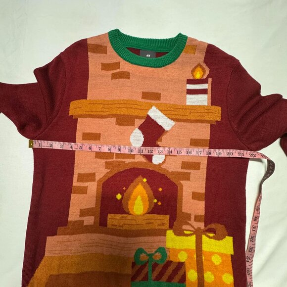 H&M Ugly Christmas chimney Knit Sweater M - Picture 6 of 13